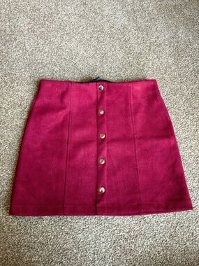 Women's Magenta Potter's Pot Mini Skirt - Size Medium